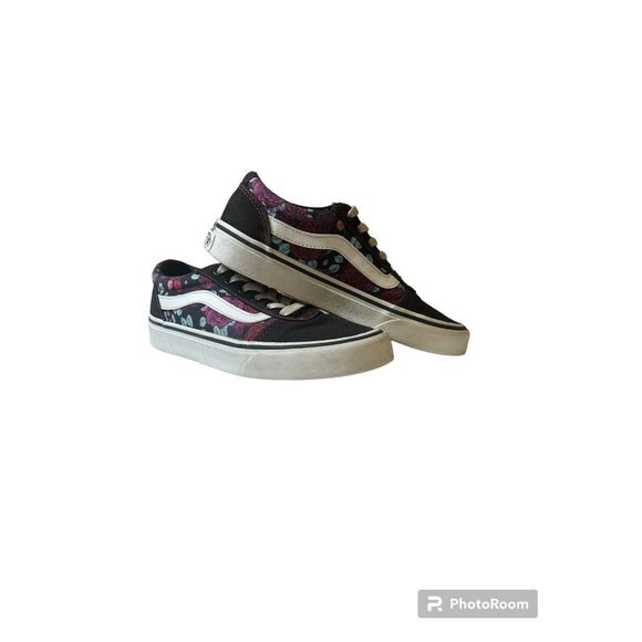 Vans Old Skool Garden Floral Unisex Black Canvas Upper Shoe - Picture 5 of 7